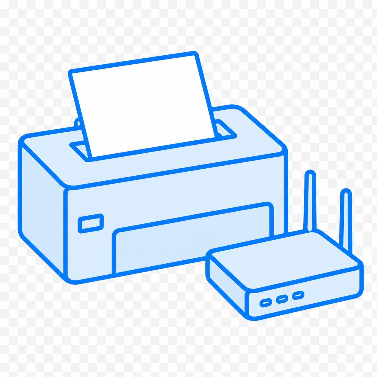 Printer and network router AMC